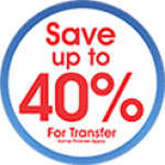 Save Up to 40% for tranfer